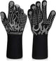 Comsmart BBQ Gloves, 1472F Heat Resistant Silicone Non-Slip Oven Mitts, Long Kitchen Gloves Perfect for Grilling, Cooking, Baking, Cutting
