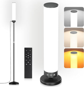 OYADISIIOP Light Therapy Lamp 10,000 Lux Happy Therapy Light with Remote, 2-in-1 Pedestal to Tabletop Lighting, Full Spectrum Daylight Lamp with Adjustable Color/Brightness/Timer, Memory Function, 24W