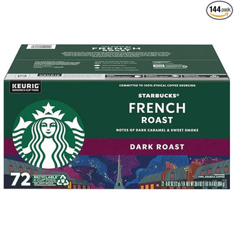 Starbucks French Roast K-Cups for Keurig, Dark Roast - 144 Count