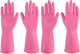 Rubber gloves dishwashing 2 or 4 Pairs for Kitchen,Cleaning gloves for household Reuseable.