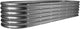 Land Guard 8×2×1.5ft Galvanized Raised Garden Bed Kit, Raised Garden Boxes Outdoor, Oval Metal Raised Garden Beds for Vegetables, Modern Grey