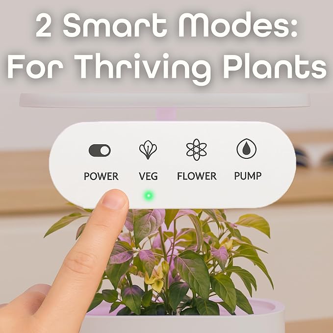 Nouri 5 pod Smart Garden for Home Cooks | w/Heirloom Salad | Hydroponics Growing System | LED Grow Lights | Indoor Herb Garden Kit | Herb Growing Kit Indoors for Plant Lovers, Gardeners, Kitchen