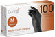 Caring Nitrile Exam Gloves, 100 Count, Powder Free and Without Natural Rubber Latex, Gloves for Cleaning, Food Prep, Black