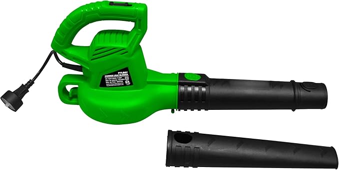 GUEDE Electric Leaf Blower, Corded 7 Amp, 155MPH Air Speed, Lightweight & Handheld for Lawn Care, Patio Cleaning, Leaves & Snow Blowing