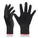 DEX FIT Nitrile Work Gloves FN330, 3 Pairs, 3D-Comfort Stretchy Fit, Firm Grip, Thin & Lightweight, Touch-Screen Compatible, Durable, Breathable & Cool, Machine Washable; Black XXL (11)