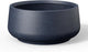 Kante 16.1" Dia Round Curvy Concrete Planter, Large Plant Pots with Drainage Hole and Rubber Plug for Indoor Outdoor Plants, Flower Pot for Home Garden Patio Porch, Charcoal