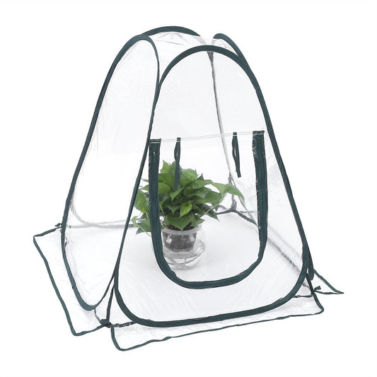 Pop Up Greenhouse Cover, Mini Gardening Plant Flower Sunshine Room Plant Tent Cage Frost Cover Plant Protectors for Vegetables, Fruits, Flowers