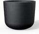 Kante Round Concrete Planter, 13.2 Inch Dia Classic Style Large Plant Pot with Drainage Hole for Indoor & Outdoor Plants, Ideal for Home, Patio, Garden, Black