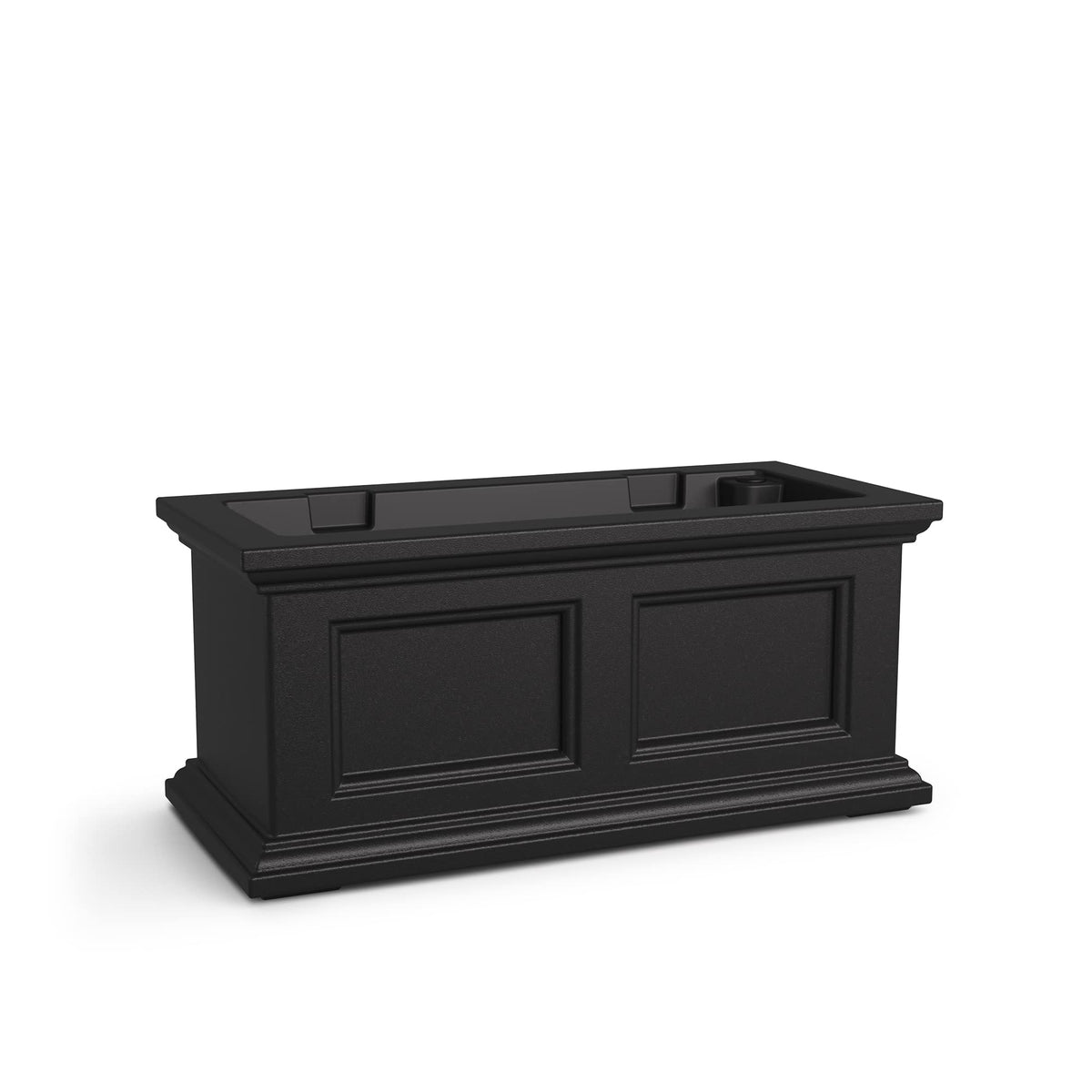 Mayne Fairview 24in Self-Watering Retangular Window Box Planter, White