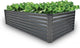 GrowHaus 8x4x2FT Galvanized Raised Garden Bed, Planter Boxes Outdoor Large Metal Garden Beds for Planting Vegetables Flowers Herbs Rectangle Dark Gray