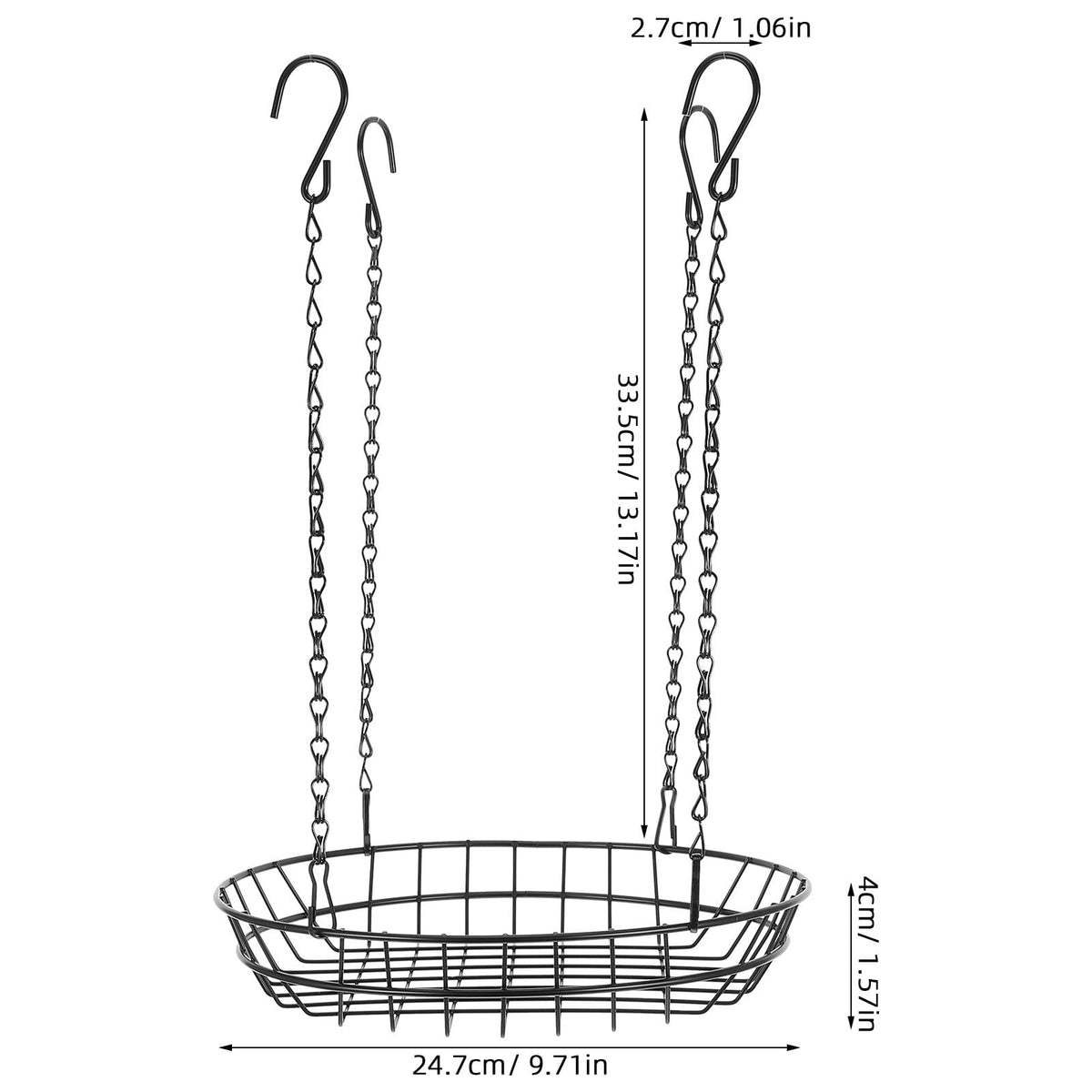 KICHOUSE 2 Sets Adjustable Plant Risers for Inside Pots, 12-18 inch Planter Stand Inserts Holder for Tall Planters Large Pots, Hanging Flowerpot Filler to Reduce Soil