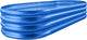 Land Guard Galvanized Raised Garden Bed Kit, Galvanized Planter Raised Garden Boxes Outdoor, Oval Large Metal Raised Garden Beds for Vegetables 4 x 2 x 1ft(1pcs) (Blue)…