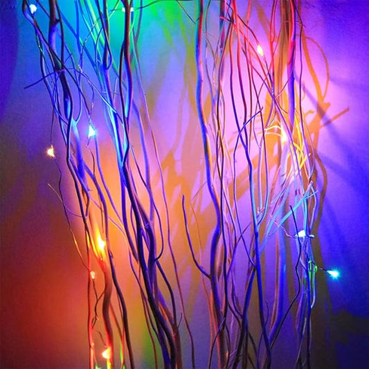 4 x Fairy Lights Battery Operated 8 Lighting Modes,50LEDs,16.4Ft/5 Meters Silver Wire String Lights,Timer Function,and Remote Control.for Christmas,Party,Wedding,Decorative Lighting