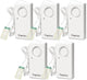 Topvico Water Alarm Leak Detector Moisture Sensor for Basements Sump Pump Dishwasher RV Water Heater Pan High Flood Alert, 120dB Work Alone, Battery Operated, 5 Packs