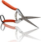 Sanung 902 Pruning Shears for Gardening, Hand Pruner Scissors with Straight Stainless Steel Blades Safety Lock Cutting Clipper for Tree Branches Plants Garden Trimmer Tool for Home Garden Yard
