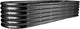Land Guard 8×2×1.5ft Galvanized Raised Garden Bed Kit, Raised Garden Boxes Outdoor, Oval Metal Raised Garden Beds for Vegetables, Gray