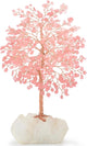 MASGEMES Gemstone Crystal Tree of Life,Natural Rose Quartz (406 Stones) with Clear Quartz Base,Chakra Balancing Positive Energy Feng Shui Home Decor Bonsai Money Tree,Birthday Gift 8.5"-9"
