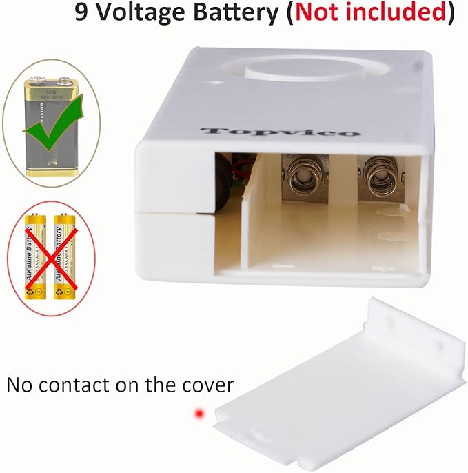 Topvico Water Alarms Leak Detector for Home Basements, RV Water Heater, Sump Pump Overflow Moisture Floor Flood Sensor, 120dB Work Alone Battery Operated, 2 Packs