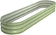 Raised Garden Bed Kit, 8x2x1 ft Galvanized Planter Box Outdoor, Oval Large Metal Raised Beds for Gardening Vegetables Flower Herb (Avocado Green)
