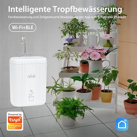 Haozee Automatic Irrigation System,Automatic Irrigation for Garden, Balcony Plants, Pot Plants Outdoor,Drip Irrigation Set for Up to 10 Pot Plants