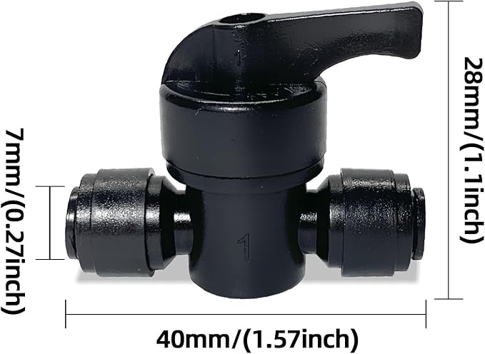 10 Pack Quick Connect 1/4" Drip Irrigation Shut Off Valve, Universal Drip Irrigation Tubing Coupling Valve, Leak Free Connector Locking Fitting for Sprinkler or Drip Irrigation System
