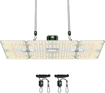 VIVOSUN LumaLight 200W LED Grow Light, Full Spectrum Plant Light, Smart Dimmable & High PPFD for Indoor Plants Seedling Vegetables Bloom, Fits 2×4/3×3 Grow Tents
