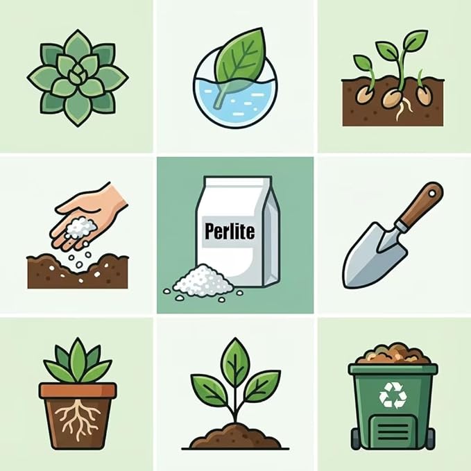 15QT Organic Perlite Horticultural Soil Amendment for Plants and Enhanced Drainage Enhanced