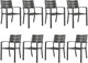 MFSTUDIO Patio Dining Chairs Set of 2, Stackable Metal Outdoor Chairs Set, Outdoor Furniture Dining Chairs for Bistro Balcony Deck Yard