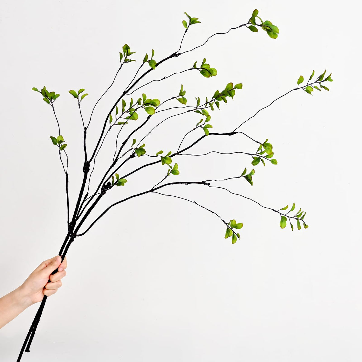 4 Pcs Artificial Ficus Branches for Vase Faux Eucalyptus Stems Branches