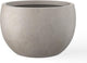 Kante 15.7" Dia Round Concrete Planter, Outdoor/Indoor Large Bowl Plant Pots with Drainage Hole and Rubber Plug for Garden Patio Balcony Home, Weathered Concrete
