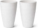 LA JOLIE MUSE 20inch Tall White Planters Set of 2,Large Tree Planters for Indoor Plants,Flower Containers for Front Porch, Honeycomb