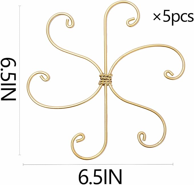 6.5IN Monstera Plant Support Hook 5PCS Durable Stem Stabilizer for Indoor Plants | Easy Setup 5-Piece Set Ideal for Turtle Shell Leaf Support Ideal Present for Plant Lovers & Home Garden Décor