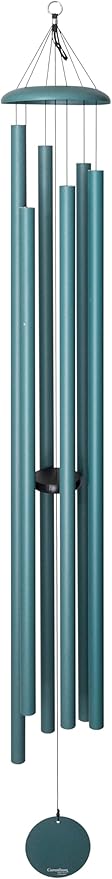 Corinthian Bells by Wind River - 74 inch Patina Green Wind Chime for Patio, Backyard, Garden, and Outdoor Decor (Aluminum Chime) Made in The USA