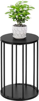 Leinade Plant Stand Indoor,small plant stool,Flower Pot Corner stand holder,Mid Century Heavy Duty Metal Tall Home Decor,Modern Round End Table,Small Rustic Display Stand for Living Room,Bedroom(Black,18In)