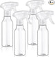 Cosywell Plastic Spray Bottles 8.8oz/260ml 4 Pack Empty Spray Bottle for Cleaning Mist/Stream Heavy Duty Water Spraying Bottle for Cooking Solutions Essential Oils Hair Care(Clear)