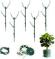 Monstera Plant Support,5 Pack Stackable Garden Plant Stakes for Indoor & Outdoor Plants,Adjustable Climbing Plant Support Poles,Durable Plant Holder for Tall Potted Plants,Vines & Growing Greens
