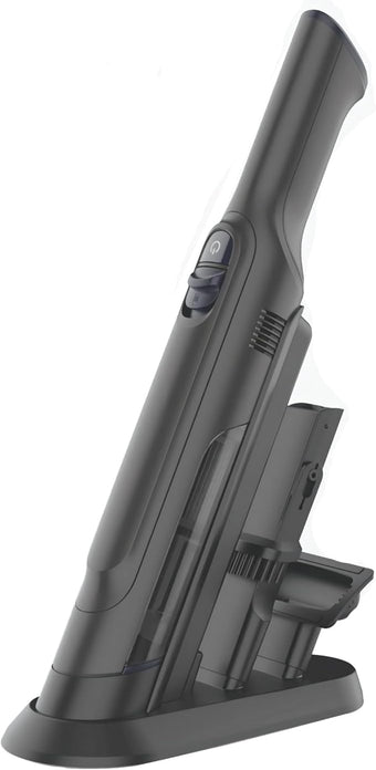Handheld Vacuum Cordless, Lightweight 1.4lb with Powerful Suction, Charging Dock, Single Touch Empty and Detachable Dust Cup, Portable Mini Car Vac for Home Office and Pet Hair (Dark Grey)