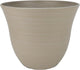 Classic Home and Garden Honeysuckle Resin Planters - Lightweight Indoor & Outdoor Plant Pots - UV-Resistant Plastic Flower Pots - Pot Planters for Flowers & Herbs (15" Grained Beige)