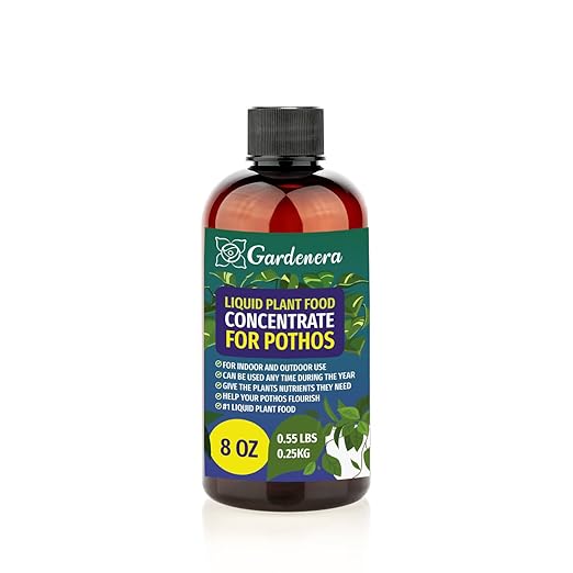 Gardenera Plant Growth Superfood for POTHOS Plant with 18 Essential Vitamins & Minerals - Organic Plant Food Fertilizer - Micro-Fungi and Bio-Organisms for POTHOS Plant Care & Growth Enhancement - 8oz