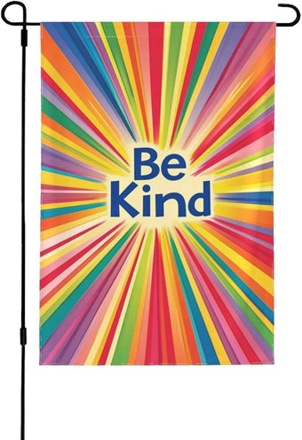 Be Kind Garden Flag 12x18 Inch Double Sided All-Weather Polyester Outdoor Flag For Patio Lawn Yard And Garden Welcome Decor