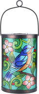 Afirst Hanging Solar Lantern - Decorative Outdoor Glass Solar Bird Lights Waterproof Led Tabletop Lamp for Garden Yard Patio Decor