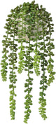 Hisow Succulents Plants Artificial, Small String of Pearls with Ceramic Pot Artificial Faux String of Pearls Suitable for Home Garden Decor, Wall Decoration