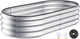 Kesfitt Raised Garden Bed, 4x2x1 FT Galvanized Steel Metal Raised Garden Bed, Oval Open-Bottom Design, 12-Inch Deep for Outdoor Vegetable & Herb Gardening, Silver