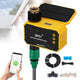 Moongiantgo Outdoor Misting Cooling System with Solar WiFi Water Timer, Misters for Outside Patio with 65.5FT(20M) Water Pipe+20 Misting Nozzles 0.02’’, Mister System for Outside Patio Garden Beaches