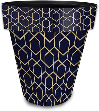 Briarwood Lane Blue Geometric Large Planter