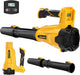 Cordless Leaf Blower Compatible with Dewalt 20V Max Battery, 580 CFM/200 MPH with Turbo Boost, 6 Speed Modes Brushless Motor, Electric Leaf Blowers Battery Powered for Lawn Care, Yard(Tool Only)
