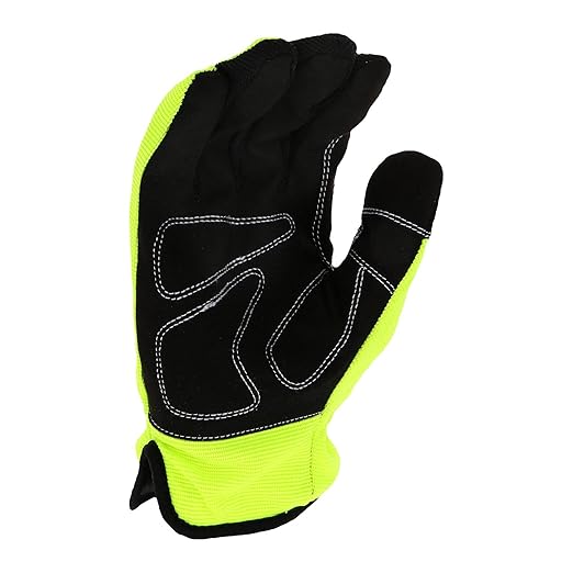 West Chester High Dexterity Slip-On Winter Gloves, Thinsulate Lining, Tear-Resistant, Safety Work Gloves, X-Large (96555-XL), Yellow/Black