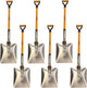 Ashman Snow Shovel with Large Scoop and Heavy Duty Handle (6 Pack)