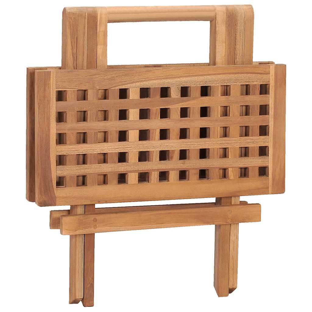 Holamys Patio Dining Set - Chairs, Balcony & Teak Wood - Ideal for Small Outdoor Space, Garden, Apartment - Conversation Set