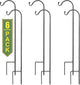 Sorbus Shepherds Hooks for Outdoor - Set of 6 Extendable Garden Planter Stakes for Bird Feeders, Outdoor Décor, Plants, Lights, Lanterns, Flower Baskets, and More! Heavy Duty - Up to 6.5 Lbs. (6 Pack)